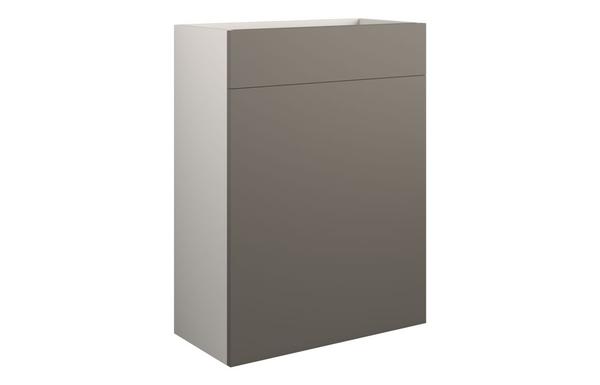 Eden 600mm Standard WC Unit - Matt Stone (Grey Cab)